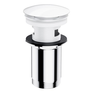 OMNIRES A706BP - Waschbeckenablauf CLICK-CLACK Ø 6,6 cm glänzend weiß