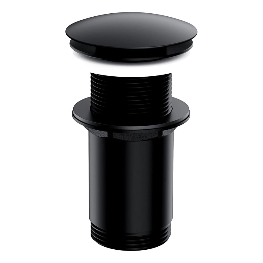 OMNIRES A716BL - Waschbeckenablauf CLICK-CLACK Ø 6,6 cm, matt schwarz