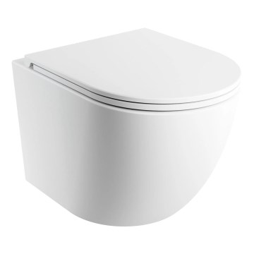 OMNIRES OTTAWASPXMWBM - Wand-WC mit SoftClose-Sitz OTTAWA Keramik/mattweiß