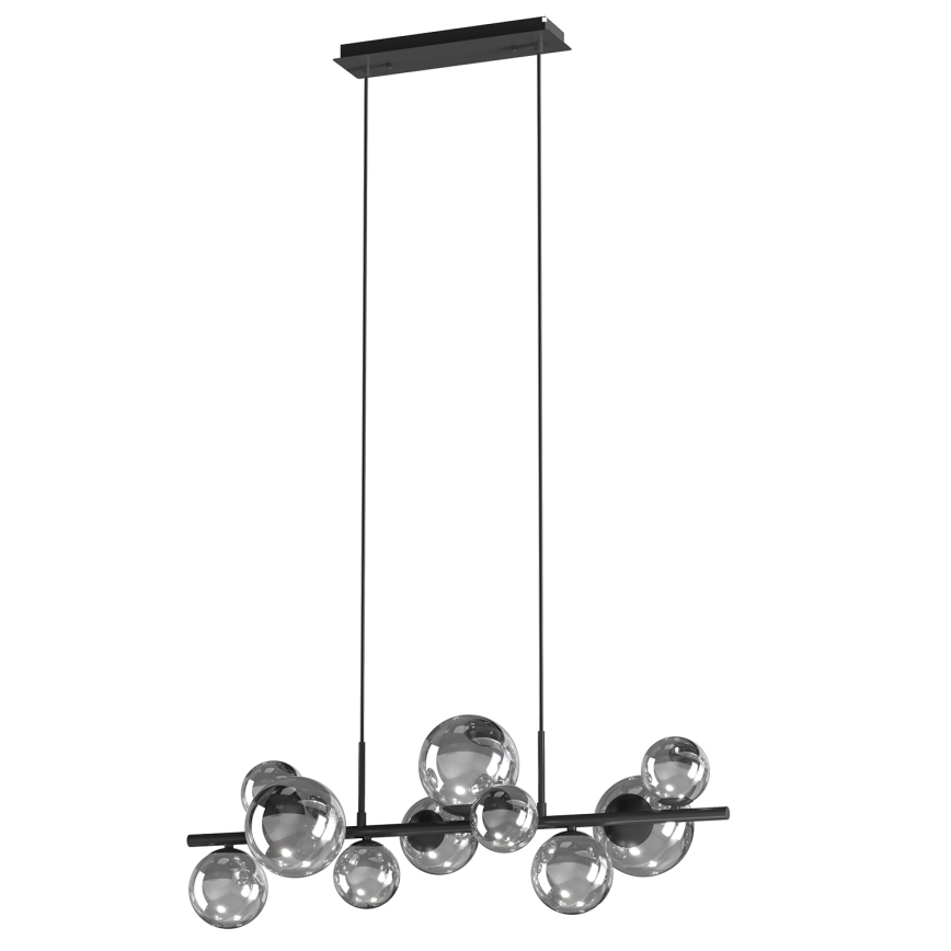 ONLI - Hängeleuchte PALOMA 10xG9/10W/230V schwarz/rauchig