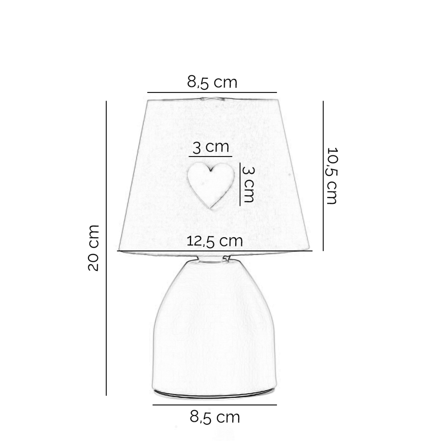 ONLI - Kinderlampe TITTA 1xE14/6W/230V weiß