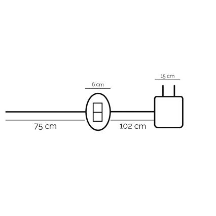 ONLI - LED-Tischleuchte DAFNE LED/12W/230V 4000K 48 cm schwarz