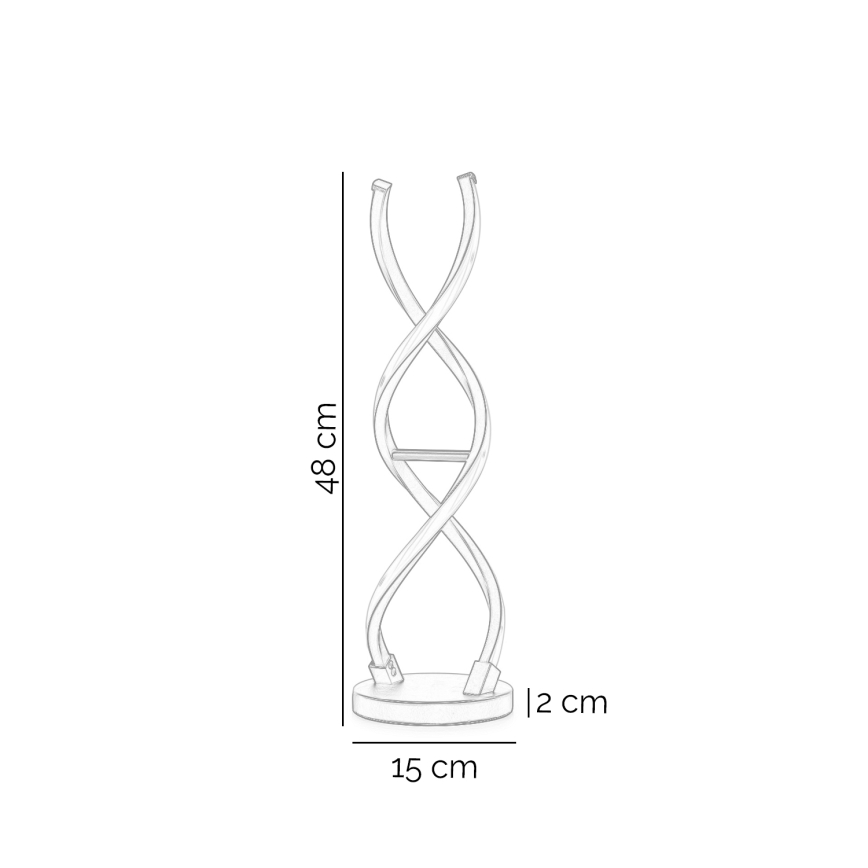 ONLI - LED-Tischleuchte DNA LED/12W/230V 4000K 48,5 cm silbern