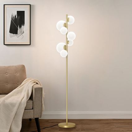 ONLI - Stehleuchte PALOMA 7xG9/10W/230V golden