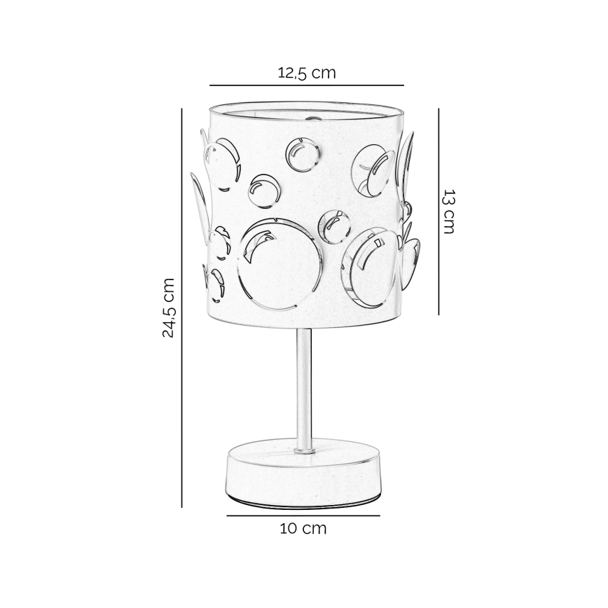 ONLI - Tischlampe BOLLICINE 1xE14/6W/230V 22 cm weiß