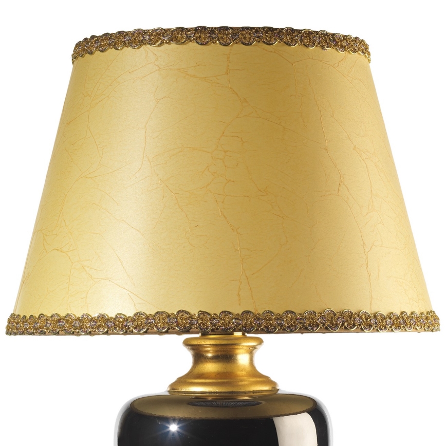 ONLI - Tischlampe MOZART 1xE27/22W/230V schwarz/gold 67 cm