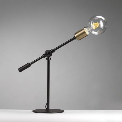 ONLI - Tischleuchte ASTE 1xE27/15W/230V 45 cm schwarz/golden