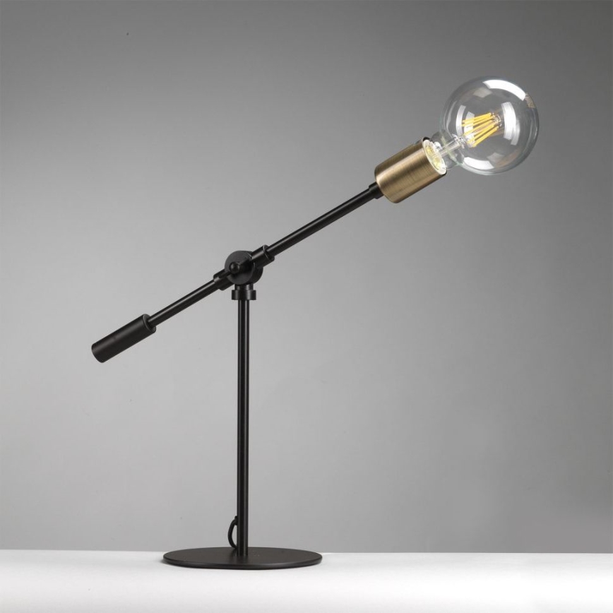 ONLI - Tischleuchte ASTE 1xE27/15W/230V 45 cm schwarz/golden