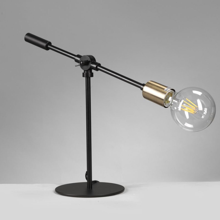 ONLI - Tischleuchte ASTE 1xE27/15W/230V 45 cm schwarz/golden