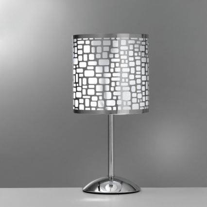 ONLI - Tischleuchte BRUCE 1xE27/15W/230V 40 cm matt Chrom