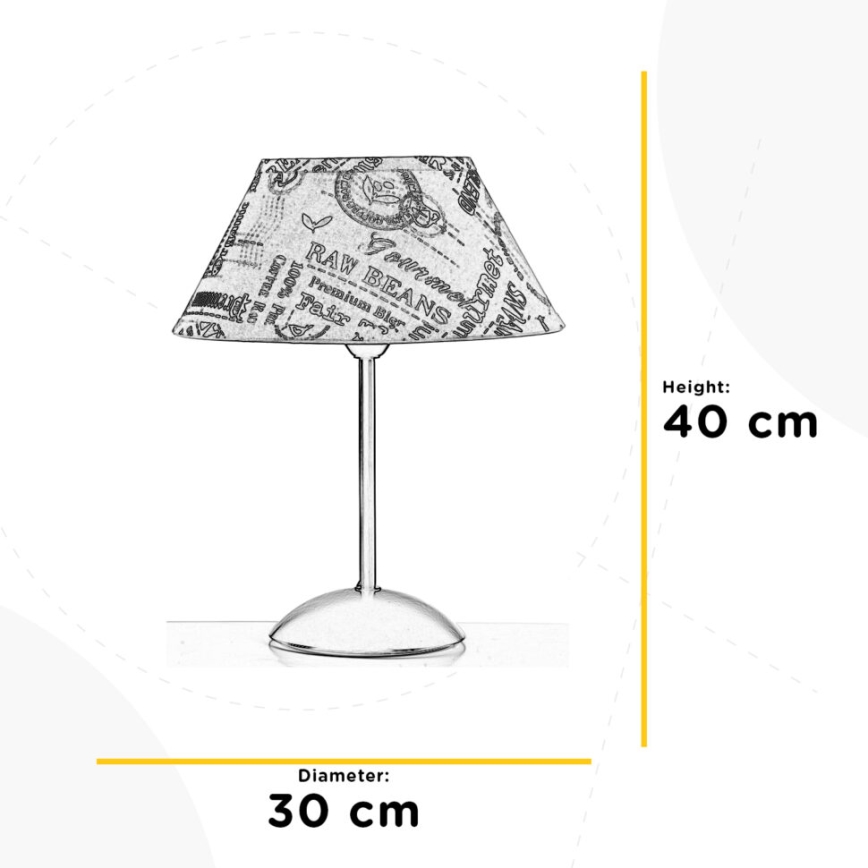 ONLI - Tischleuchte MAIDA 1xE27/15W/230V 40 cm braun