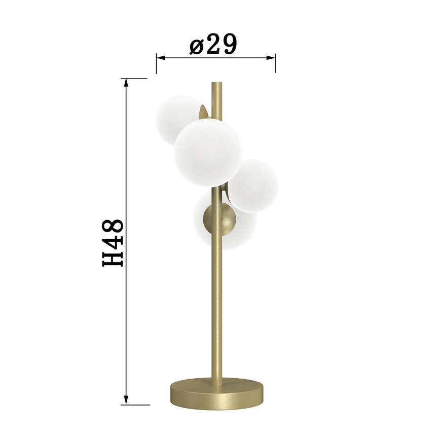 ONLI - Tischleuchte PALOMA 4xG9/10W/230V 48 cm golden