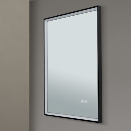 LED Badezimmer-Wandspiegel mit beheizter Oberfläche und Hintergrundbeleuchtung FRAME LED/48W/230V 3000/4000/6000K 60x45 cm IP44