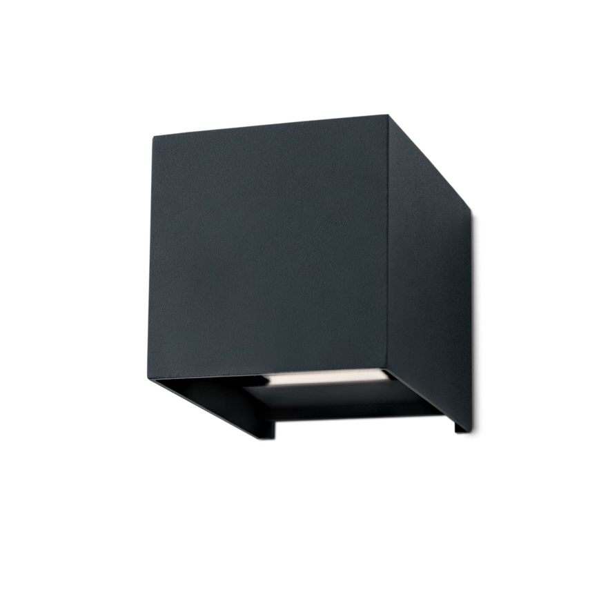 LED-Outdoor-Wandleuchte CUBE 2xLED/3W/230V IP54 anthrazit