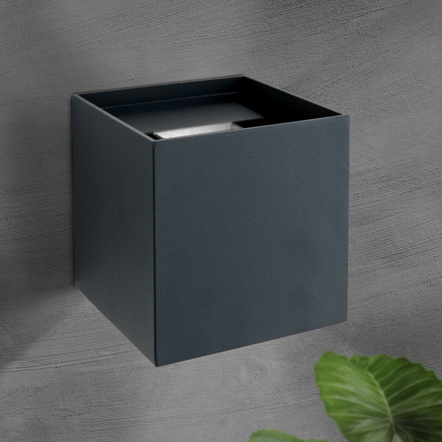 LED-Outdoor-Wandleuchte CUBE 2xLED/3W/230V IP54 anthrazit