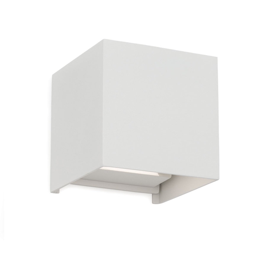 LED-Outdoor-Wandleuchte CUBE 2xLED/3W/230V IP54 weiß