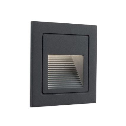 LED-Einbaubeleuchtung LORO LED/2W/230V IP65 anthrazit
