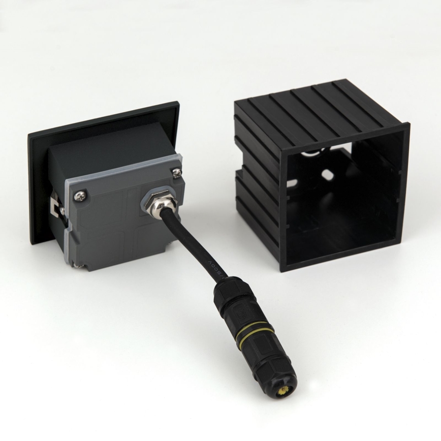 LED-Einbaubeleuchtung LORO LED/2W/230V IP65 schwarz