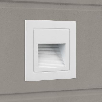 LED-Einbaubeleuchtung LORO LED/2W/230V IP65 weiß