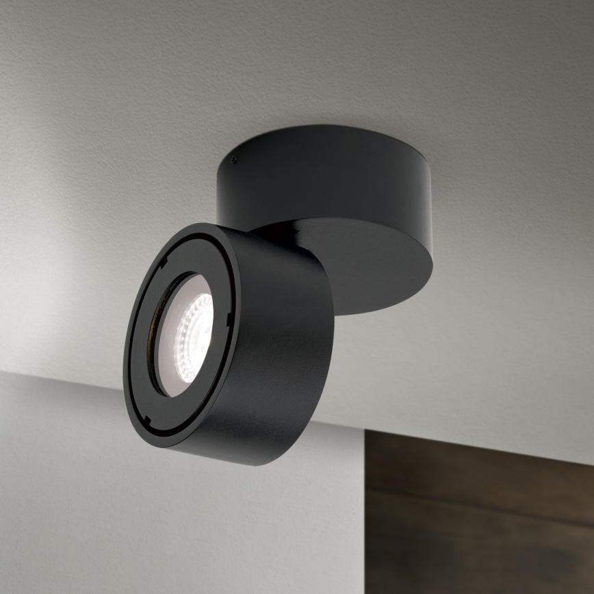 Dimmbarer LED-Badezimmerstrahler HARVEY LED/15W/230V IP65 schwarz