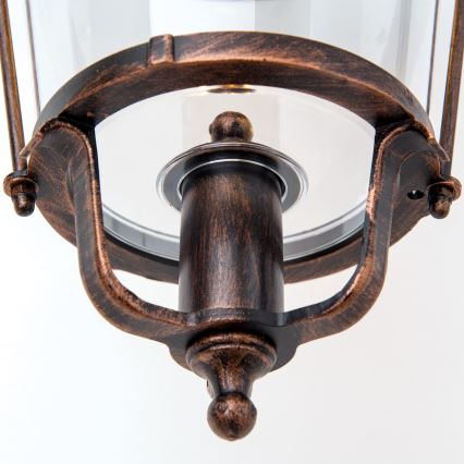 Outdoor-Wandleuchte KENZO 1xE27/100W/230V IP44 bronzen/Patina