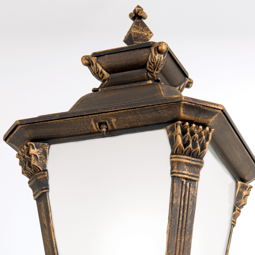 Außenleuchte AIKO 1xE27/60W/230V 240 cm IP23 Bronze/Patina