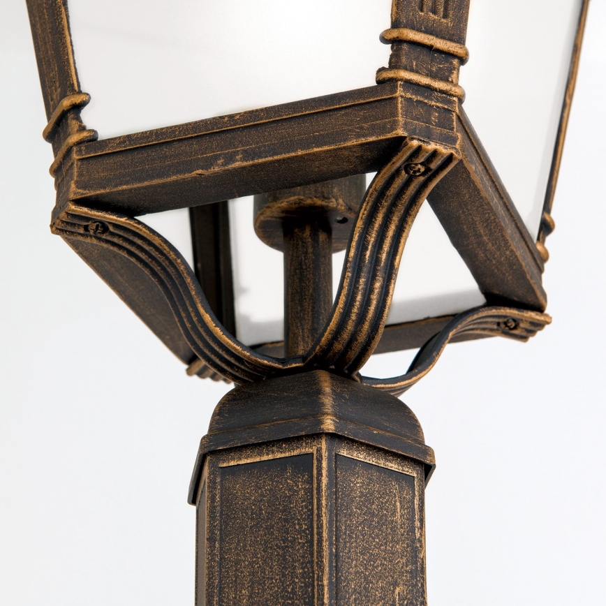 Außenleuchte AIKO 1xE27/60W/230V 240 cm IP23 Bronze/Patina