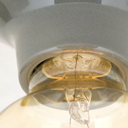 Deckenleuchte FROST 1xE27/60W/230V grau