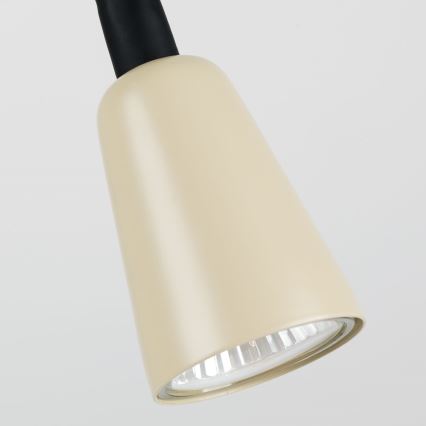 Dimmbar, flexible Tischlampe DOTTY 1xGU10/10W/230V Beige/Schwarz