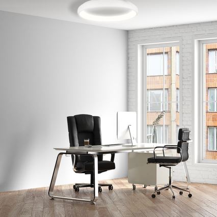 Dimmbare LED-Deckenleuchte VENUS LED/50W/230V d 61 cm weiß
