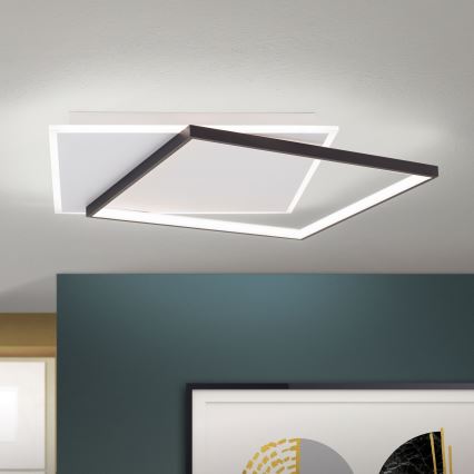 LED Dimmbares Deckenleuchte EMANUEL LED/50W/230V weiß/schwarz