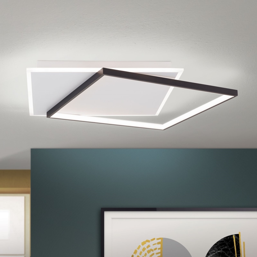 LED Dimmbares Deckenleuchte EMANUEL LED/50W/230V weiß/schwarz