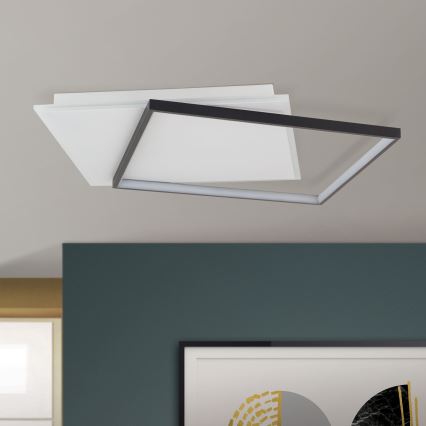 LED Dimmbares Deckenleuchte EMANUEL LED/50W/230V weiß/schwarz
