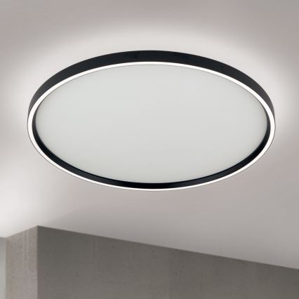 LED Dimmbares Deckenleuchte MASCA LED/47W/230V 2700/3350/4000K Ø 60 cm Schwarz