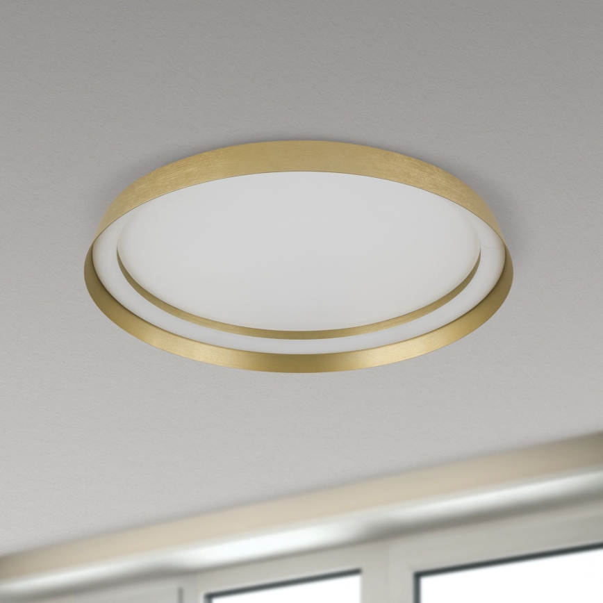 LED dimmbares Deckenleuchte MANTA LED/38W/230V 2700/3000/4000K Ø 45 cm gold