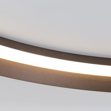 LED Dimmbares Deckenleuchte MANTA LED/38W/230V 2700/3000/4000K Ø 45 cm Braun