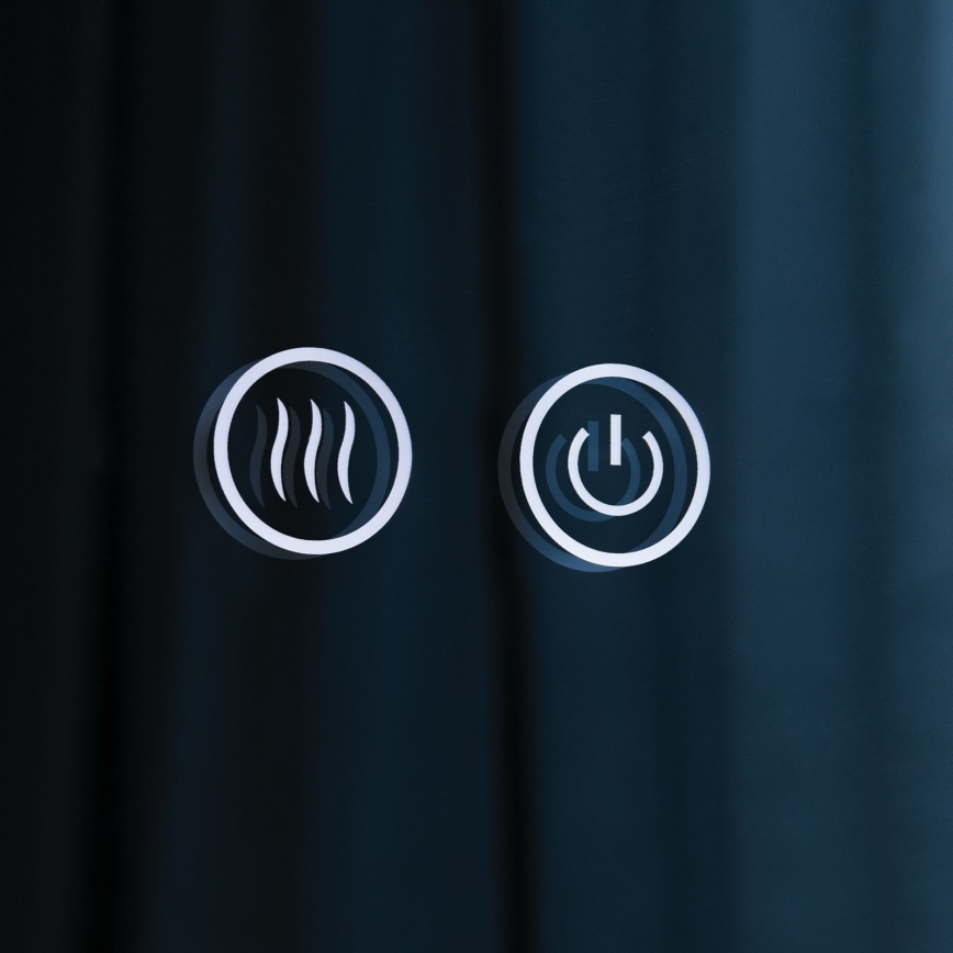 LED-beheizter Wandspiegel für das Badezimmer mit Hintergrundbeleuchtung FOCUS LED/27W/230V 3000/4200/6000K Ø 80 cm IP44