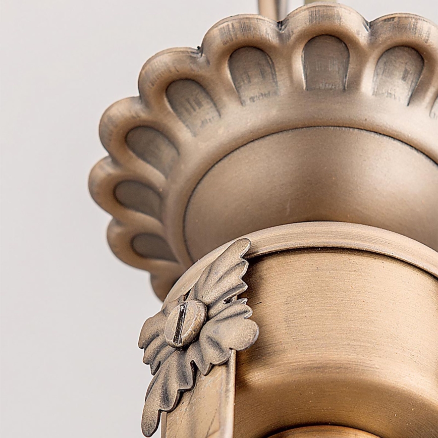 Hängeleuchte an Kette ROCCA 3xE27/60W/230V d 42 cm bronzen/weiß