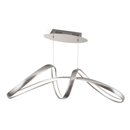 LED dimmbare Hängeleuchte an Seil CIRCUS LED/36W/230V silber