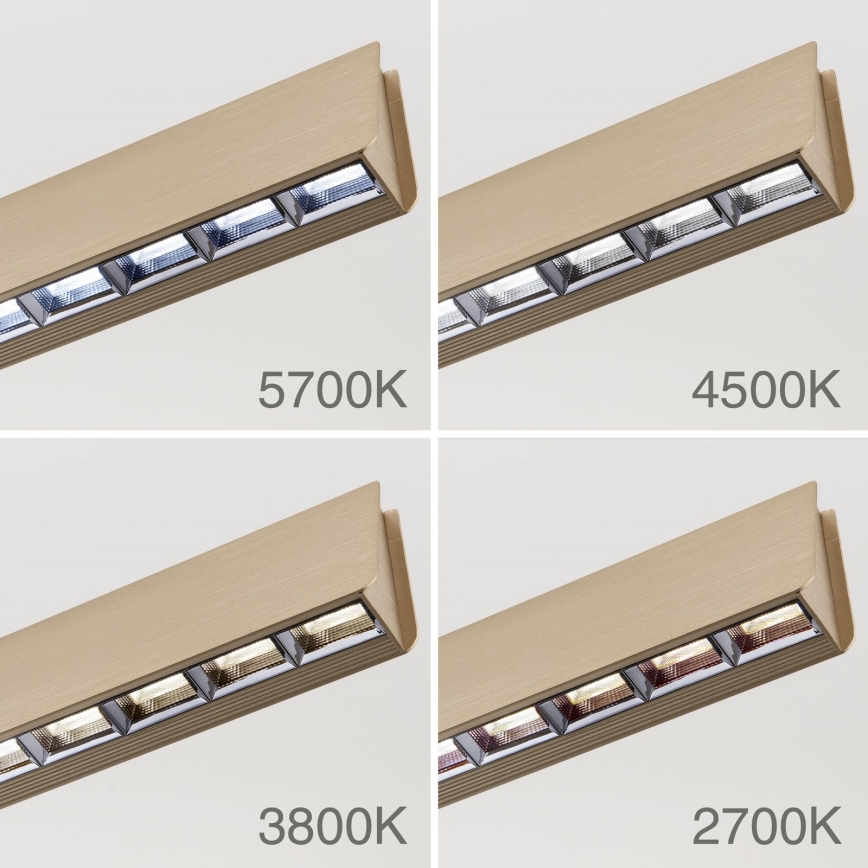 Dimmbare LED-Hängeleuchte TARA LED/44W/230V 2700/3800/4500/5700K golden