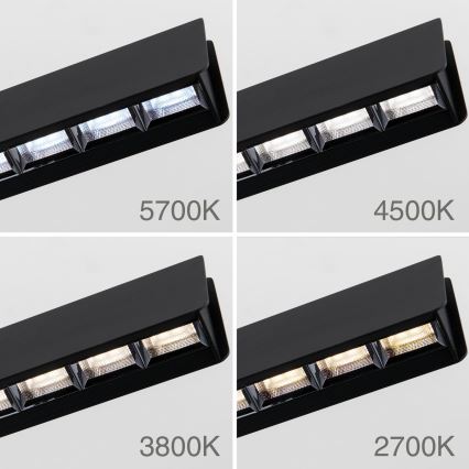 Dimmbare LED-Hängeleuchte TARA LED/44W/230V 2700/3800/4500/5700K schwarz