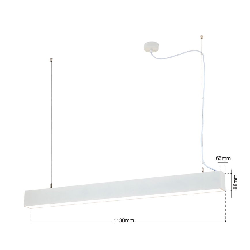 LED Decken-/Pendelleuchte 2-in-1 PALKKI LED/38W/230V 3000/4000/5000K weiß