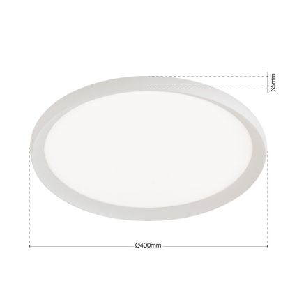 LED Deckenleuchte KANT LED/30W/230V 2700/3200/4000K Ø 40 cm weiß