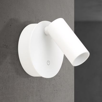 LUXY LED-Wandspot, dimmbar, wiederaufladbar, mit Touch-Bedienung LED/1W/5V 2200 mAh 2700/3000/4000K weiß