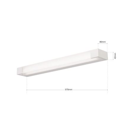 LED-Spiegelbeleuchtung für Badezimmer MARILYN LED/21W/230V 57 cm IP44 weiß