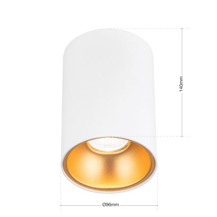 Spotleuchte STARLIGHT 1xGU10/50W/230V weiß/gold