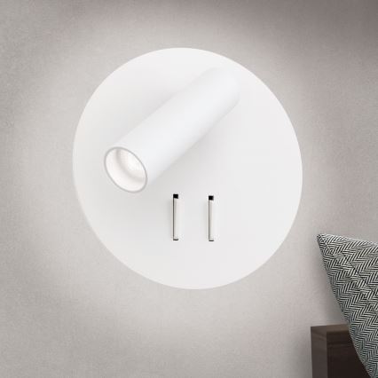 LED Wandleuchte LENNY LED/6W/230V + LED/3W Weiß