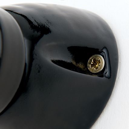 Wandleuchte FROST 1xE27/60W/230V schwarz