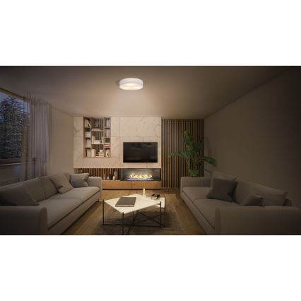 Osram - Deckenleuchte ORBIS PARIS 2xE27/25W/230V Durchmesser 40 cm weiß