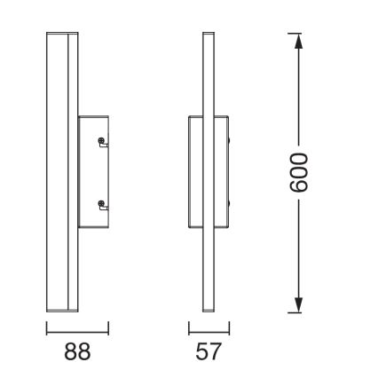 Osram - LED-dimmbare Badezimmer-Spiegelleuchte ORBIS MIRROR LED/10W/230V 3000/4000K 60 cm IP44 schwarz